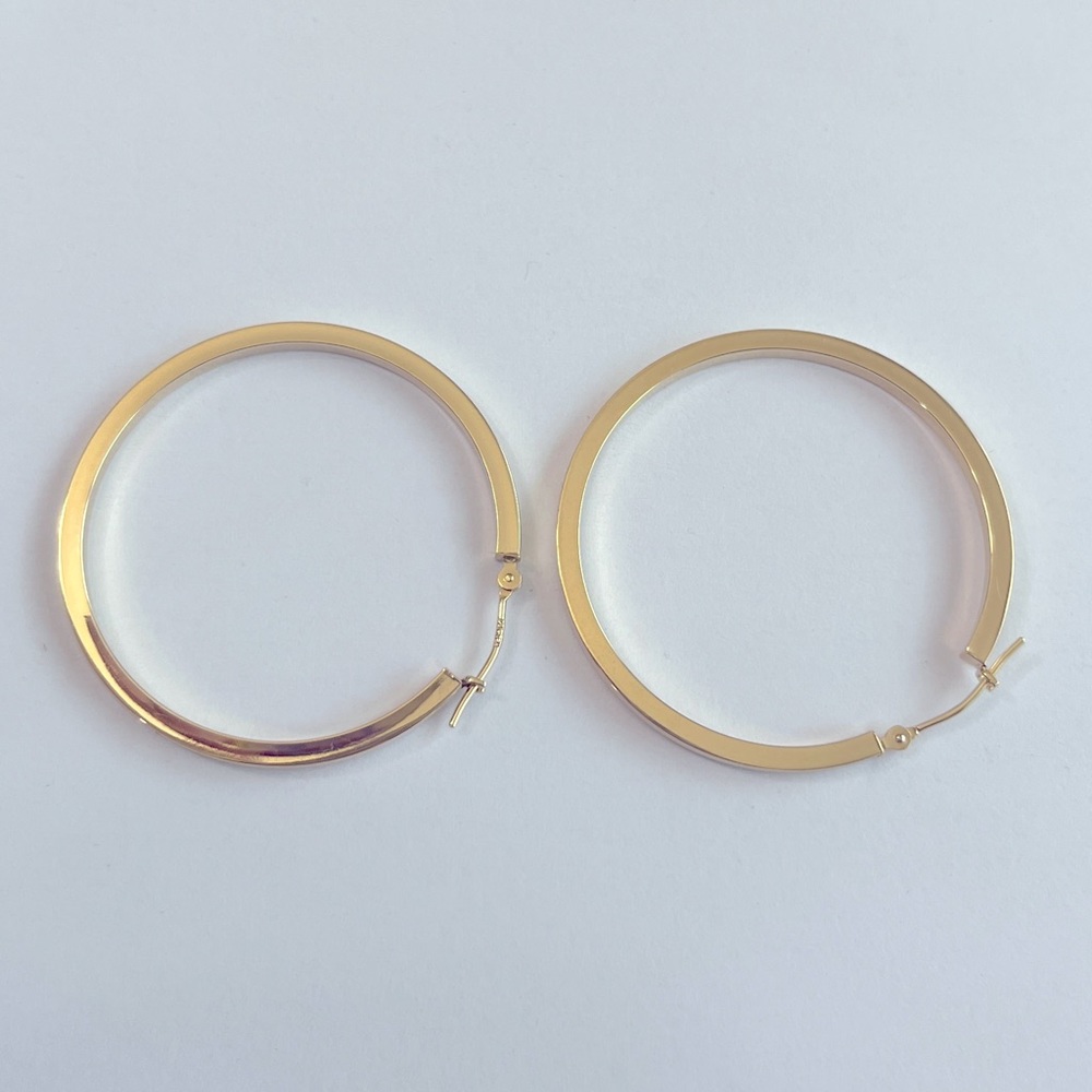 14k Gold Hoops